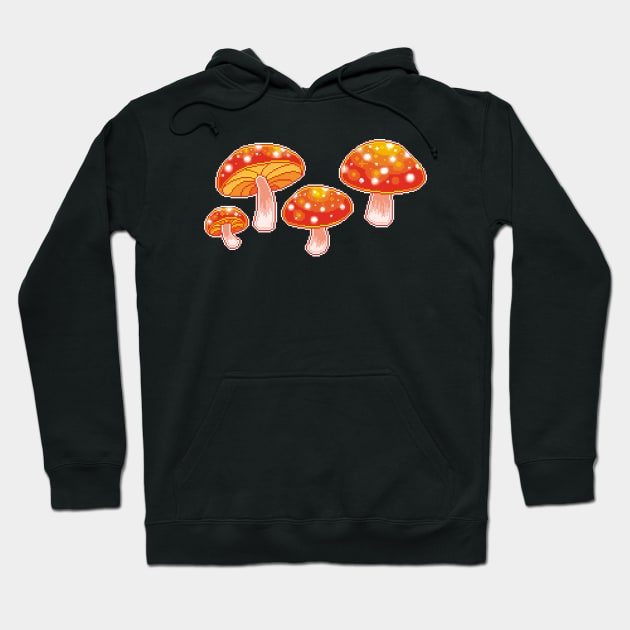 Magic Toadstools Hoodie by pixelins